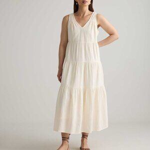 Quince Cream Maxi Dress